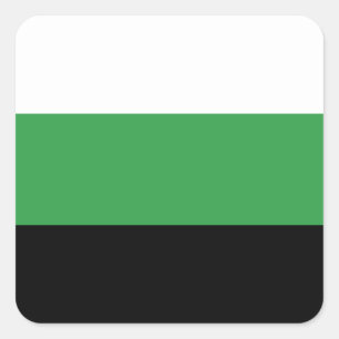 LGBTQ Neutrois Pride Flag Square Sticker