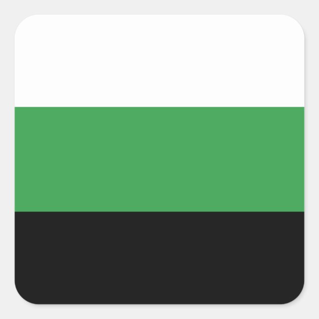 LGBTQ Neutrois Pride Flag Square Sticker (Front)