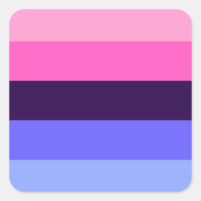 LGBTQ Omnisexual Pride Square Sticker (Front)