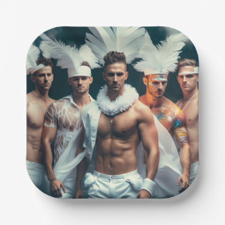 LGBTQ+ or Bachelorette Paper Plates