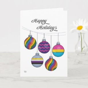 LGBTQ Ornaments Holiday Card