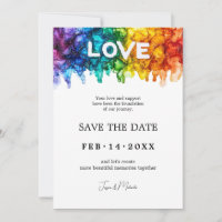 🌈 🐦 LGBTQ Painted With Love wedding