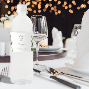 LGBTQ plus Tulips Flower Water Bottle Label