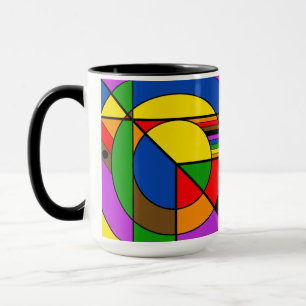 LGBTQ+ POC Pride Rainbow Abstract Geometric Mug