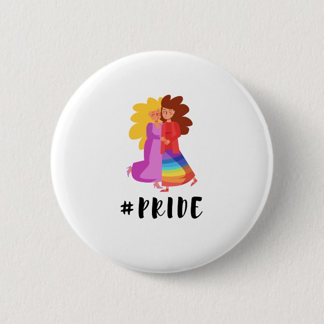 LGBTQ+ #Pride 6 Cm Round Badge (Front)