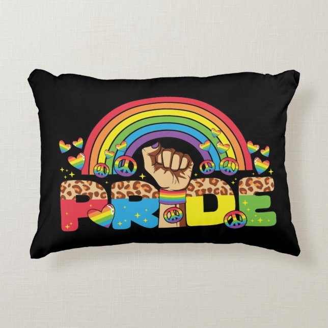 LGBTQ - Pride and Rainbow Decorative Cushion (Front)