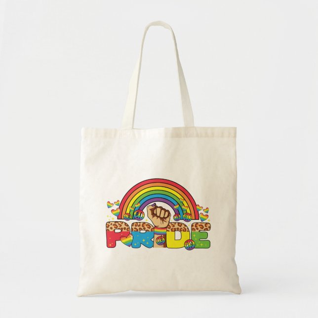 LGBTQ - Pride and Rainbow Tote Bag (Front)