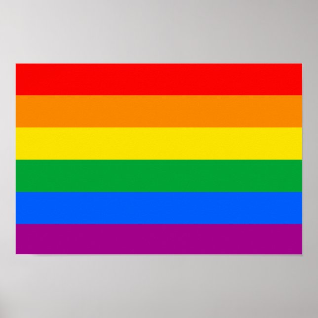 LGBTQ Pride Flag Poster (Front)