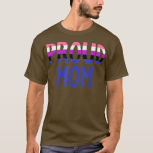 LGBTQ Pride Month Genderfluid Proud Mum Human Righ T-Shirt