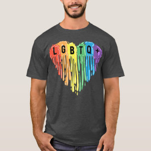 LGBTQ+ Pride Month Heart LGBT LGBTQIA+ T-Shirt