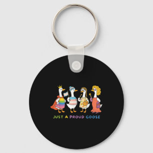 Lgbtq Pride Month Just A Proud Goose Gay Biual Or Key Ring