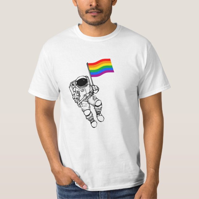 LGBTQ Pride Moonman T-Shirt (Front)