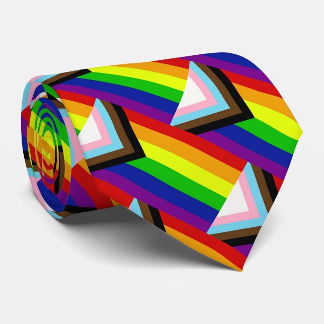 LGBTQ+ Pride Neck Tie (Rolled)