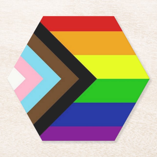 LGBTQ+ Pride Paper Coaster (Front)