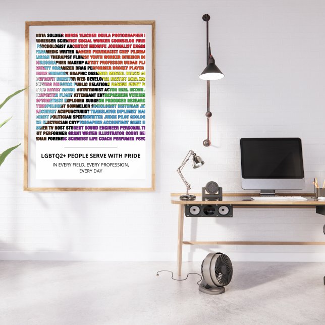 LGBTQ Pride Professions Word Cloud Poster (Creator Uploaded)