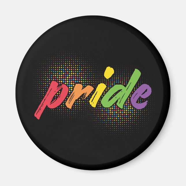 LGBTQ - Pride - Rainbow Colours Magnet (Front)