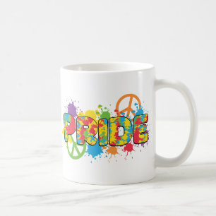 LGBTQ - Pride - Rainbow Colours Paint Splashes Coffee Mug