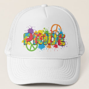 LGBTQ - Pride - Rainbow Colours Paint Splashes Trucker Hat
