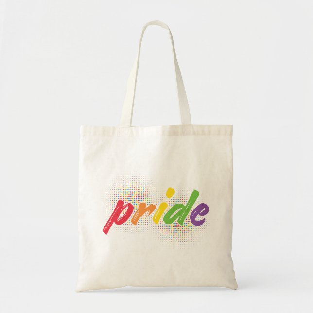 LGBTQ - Pride - Rainbow Colours Tote Bag (Front)