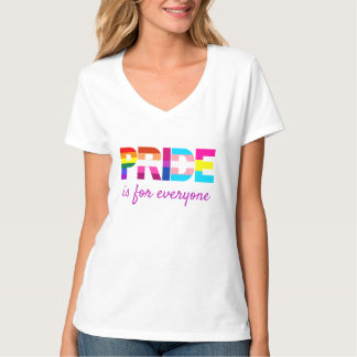 LGBTQ Pride Rainbow Colours Typography T-Shirt