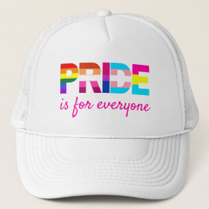 LGBTQ Pride Rainbow Colours Typography Trucker Hat
