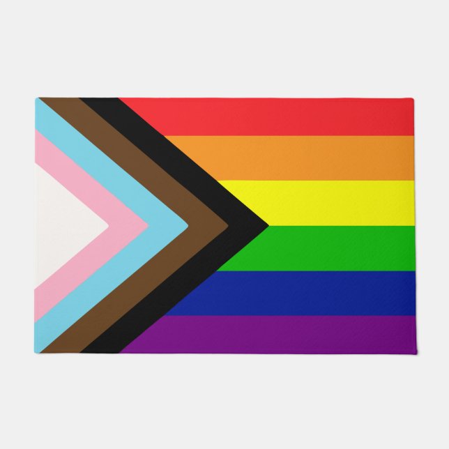 LGBTQ PRIDE RAINBOW DOORMAT (Front)