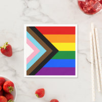 LGBTQ & Pride - Rainbow Progress Flag