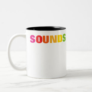 LGBTQ Pride Rainbow Sounds Gay Two-Tone Coffee Mug