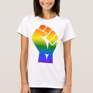 LGBTQ Pride Spectrum Rainbow Power Fist T-Shirt