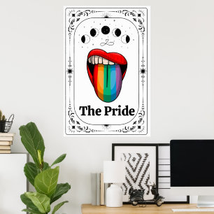 LGBTQ Pride Tarot Gay Trans Queer Rainbow Magical Poster