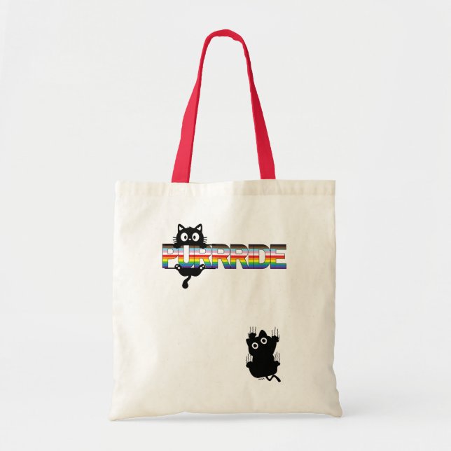 LGBTQ+ Pride with cats Tote Bag (Front)