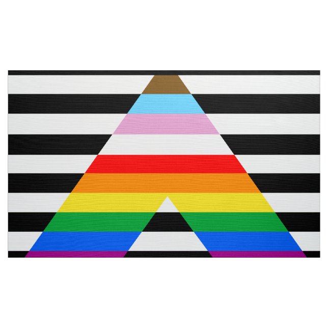LGBTQ Progress Ally Pride Flag Fabric (Yard)