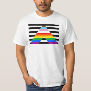 LGBTQ Progress Ally Pride Flag T-Shirt