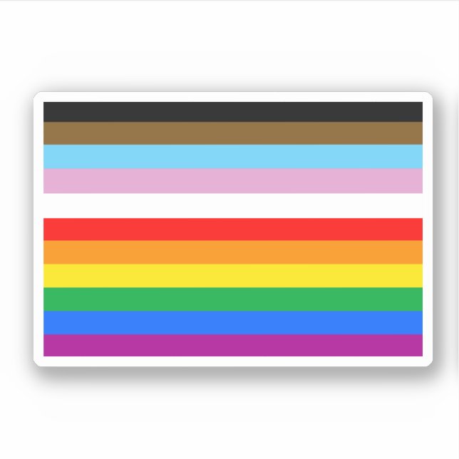 LGBTQ+ Progress Flag Stripes (Front)