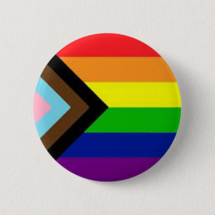 LGBTQ+ Progress Pin Button
