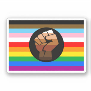 LGBTQ+ Progress POC Pride Flag