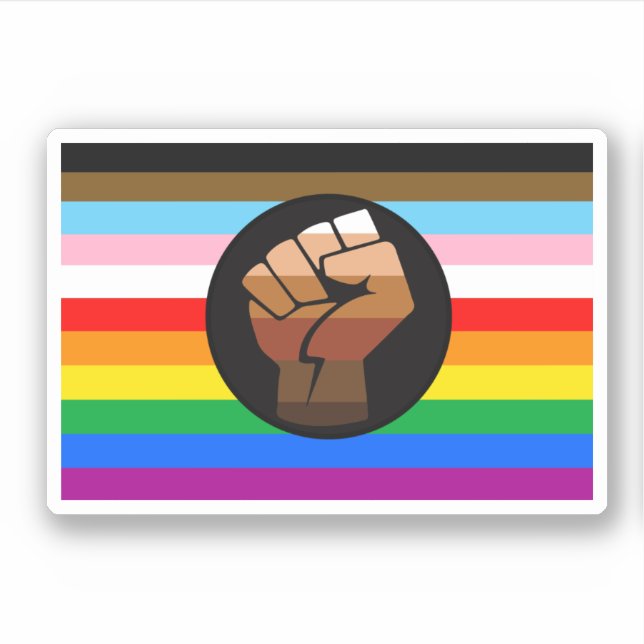 LGBTQ+ Progress POC Pride Flag (Front)