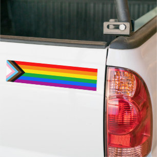 LGBTQ+ Progress Pride Flag Bumper Sticker