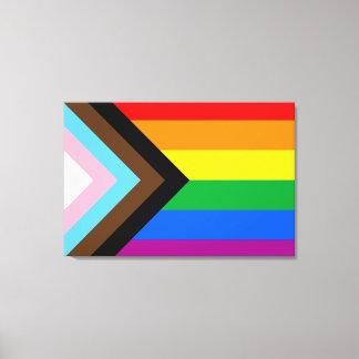 LGBTQ+ Progress Pride Flag Canvas Print
