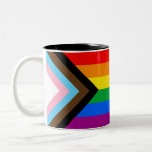 LGBTQ+ Progress Pride Flag Coffee Mug