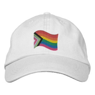 LGBTQ+ Progress Pride Flag Embroidered Baseball Ca Hat