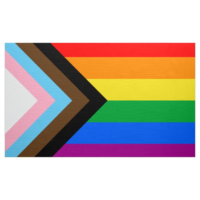 LGBTQ+ Progress Pride Flag Fabric (Yard)