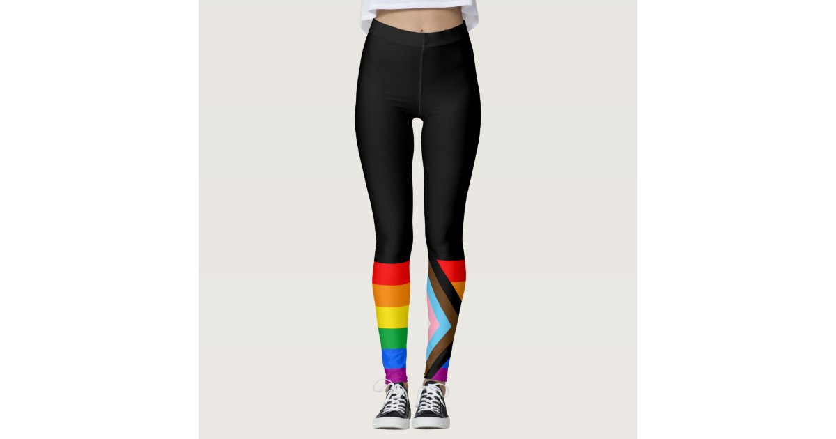 Retro Progress Pride Flag Rainbow Gay Lesbian LGBT Unisex Cool