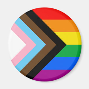 LGBTQ+ Progress Pride Flag Magnet