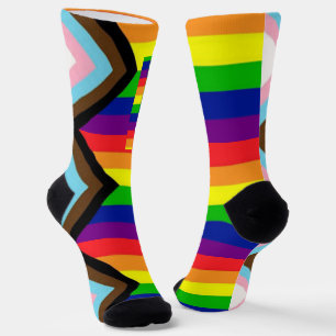 LGBTQ+ Progress Pride Socks