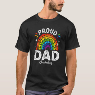 Lgbtq Proud Dad Rainbow Gay Pride Lgbt Ally Father T-Shirt