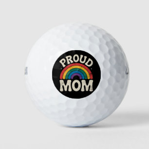 LGBTQ Proud Mum Gay Pride Rainbow Mother's Day Golf Balls