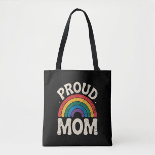 LGBTQ Proud Mum Gay Pride Rainbow Mother's Day Tote Bag