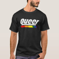 LGBTQ Queer Design Underlined With LGBT Rainbow