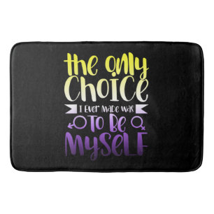 LGBTQ Queer Nonbinary Androgynous Non Binary Bath Mat